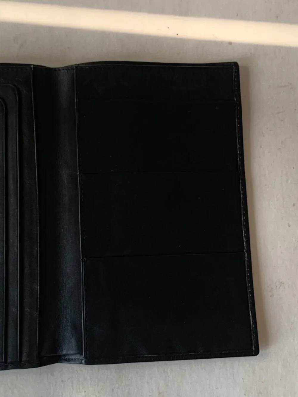 PIERO'S BABY CALFSKIN FIRST QUALITY MENS WALLET  MADE IN FLORENCE ITALY BLACK